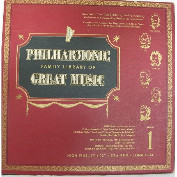 Philharmonic Family Library of Great Music Album #1 - Lp [Used-Media VG+, Sleeve: P]