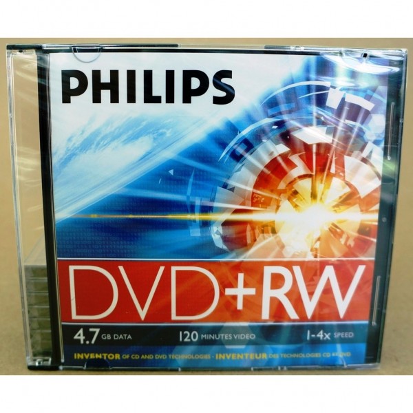 Dvd+RW Philips 4.7GB 120 min 8x 1 τεμ