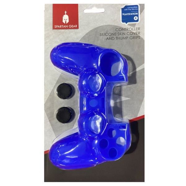 Spartan Gear Θήκη Σιλικόνης Χειριστηρίου PS4 Μπλε