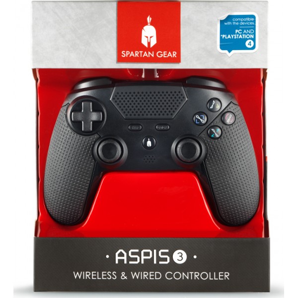 Spartan Gear Aspis 3 Χειριστήριο PS4/PC Μαύρο/ wirelles-wired gamepad